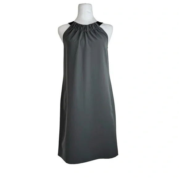 silk halter dress mini Mini Crepe Halter Dress